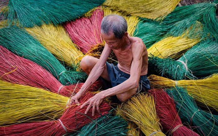 làng nghề dệt chiếu Cà Mau - tham quan