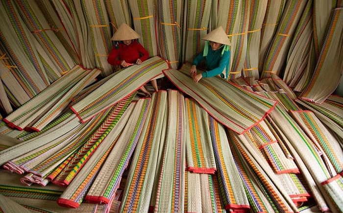 làng nghề dệt chiếu Cà Mau - tham quan